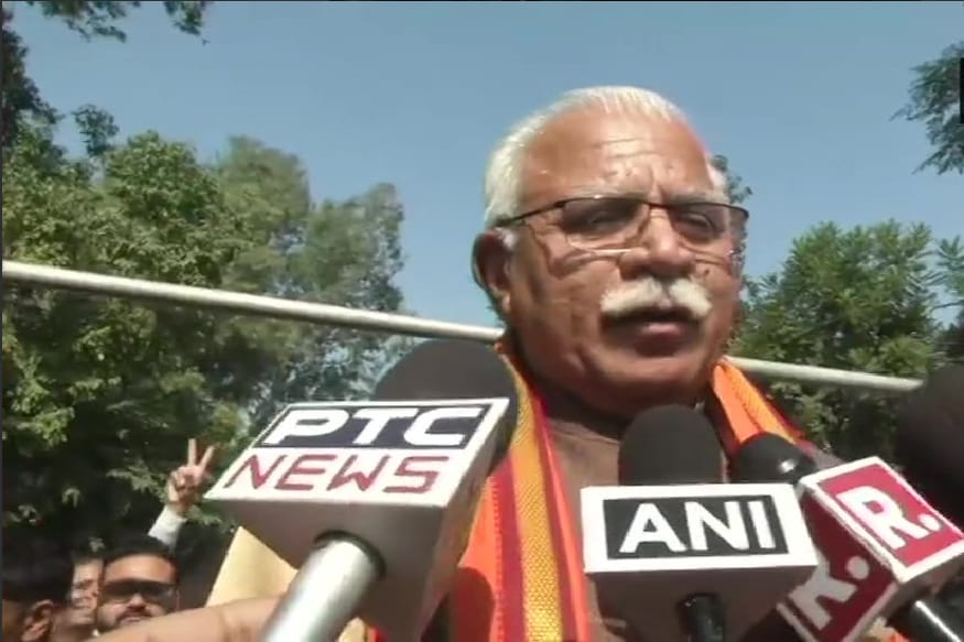 Haryana CM Manohar Lal Khattar Travels by Train to Karnal, Then Rides Bicycle to Cast Vote