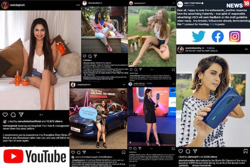 This is to illustrate possible "influencer" posts, which may or may not carry  disclaimers about possible partnerships. (Image: News18)