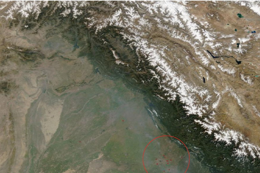 NASA Satellite Images Show Fires Still Burning May Be Reason For Poor Air Quality In North India