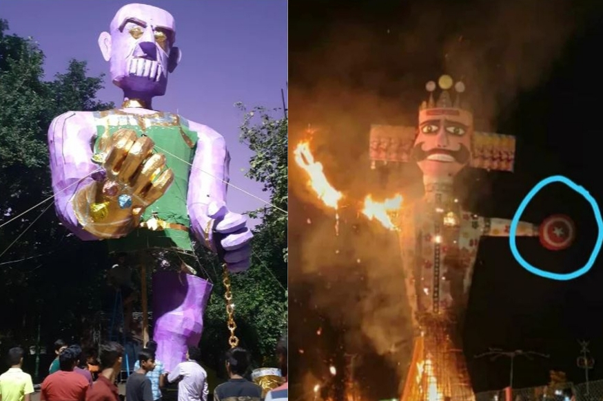Avengers-Themed Ravana up in Flames as Marvel Makes Its Way into ...