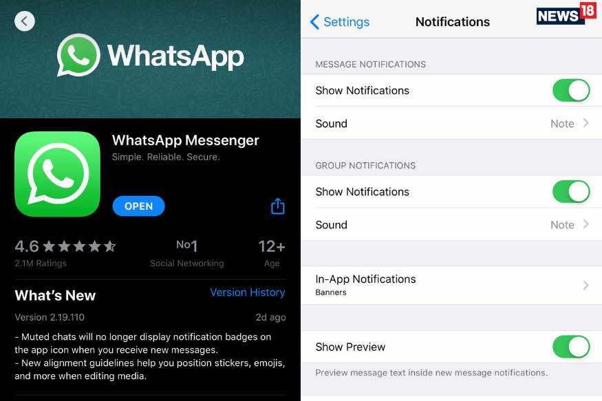 whatsapp iphone update