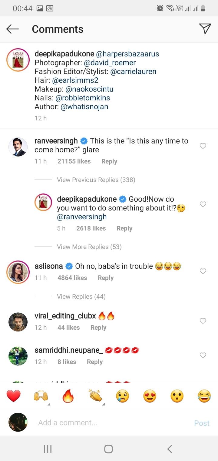 Ranveer Singh Gets Cheeky with Deepika Padukone on Social Media - News18