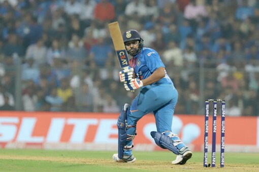Rohit Sharma in action against West Indies. (Twitter/ BCCI)
