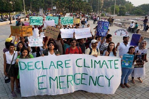People take part in a "Fridays for Future" march calling for urgent measures to combat climate change, in Mumbai. (Image: Reuters)