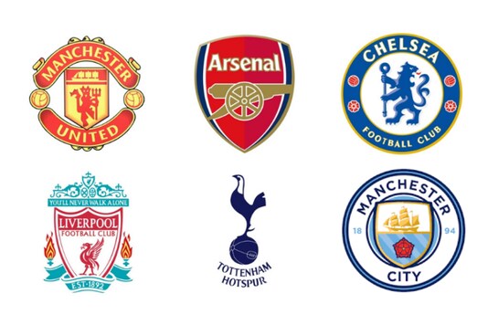 Liverpool, Arsenal, Chelsea, Manchester United, Manchester  City, Tottenham Hotspur (Photo Credit: Twitter)