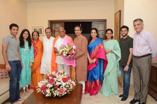 Maha Cm Uddhav Thackeray Meets Ncp Chief Sharad Pawar Greets Him On His 79th Birthday