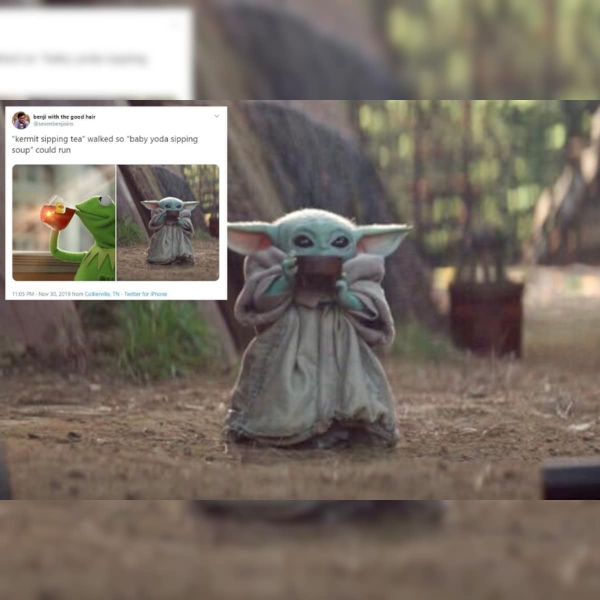 Baby Yoda Sipping A Hot Beverage Is Internet S New Favourite Meme