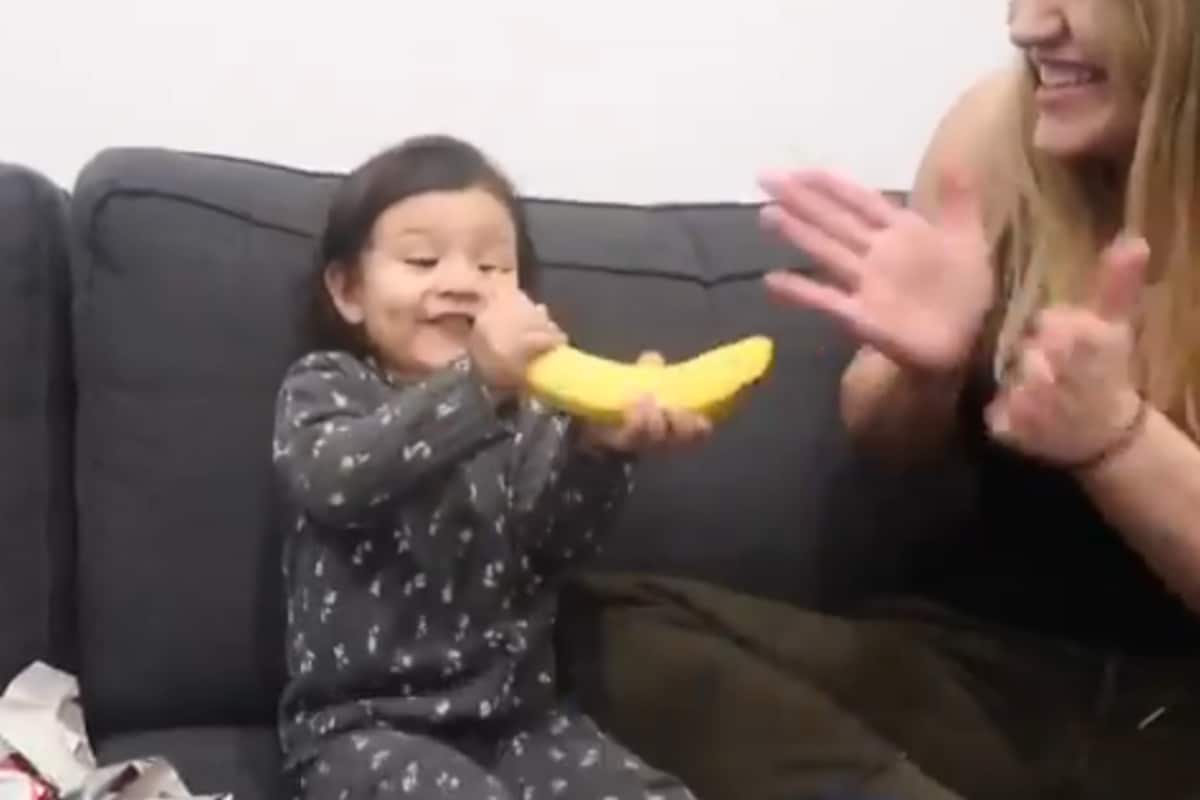 Toddler S Priceless Reaction On Receiving Worst Christmas Gift As Prank Is Pure Gold