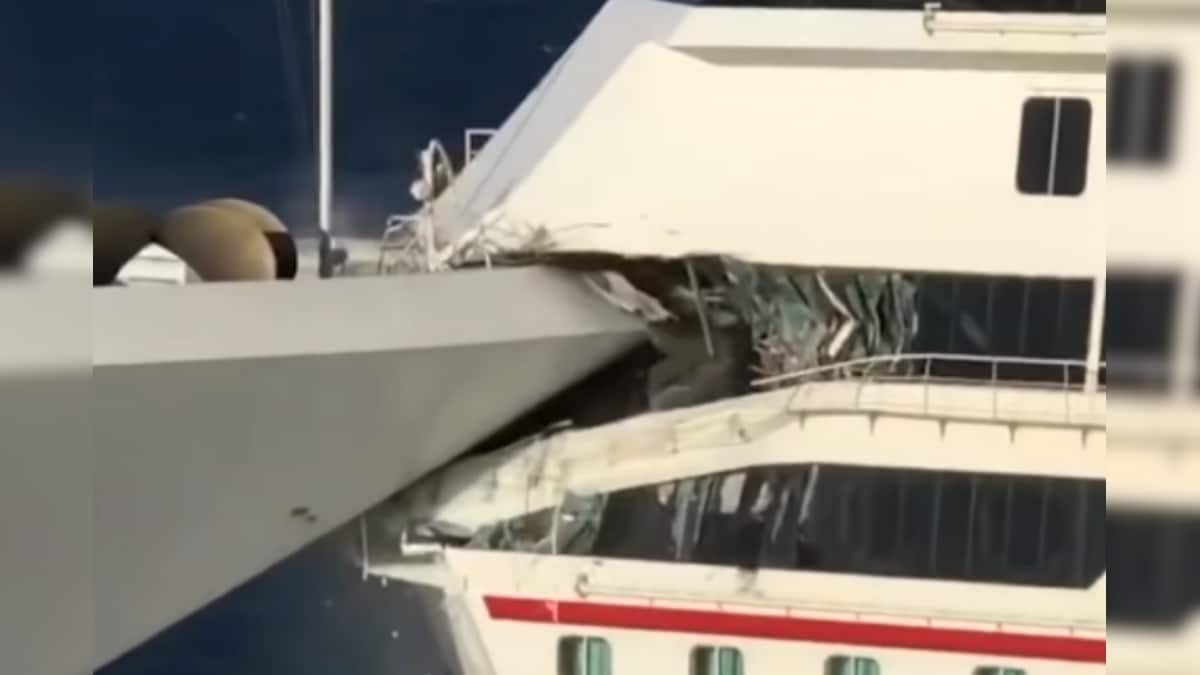 No Smooth Sailing Two Cruise Ships Crash into Each Other at Mexico's
