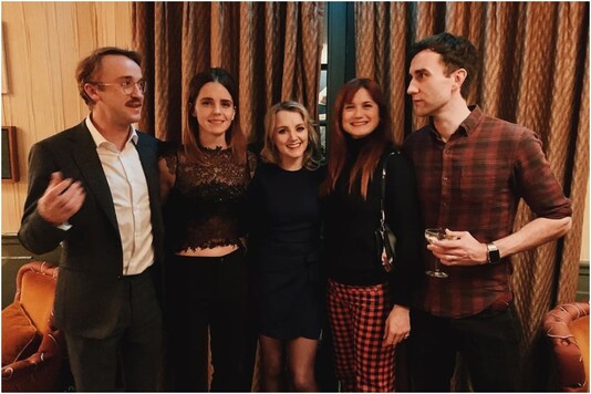 Emma Watson Tom Felton And Other Harry Potter Stars Reunite For Early Christmas Celebration
