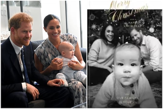 Meghan Markle And Prince Harry S Christmas Card Shows Baby Archie Crawling Closer To Camera Lens