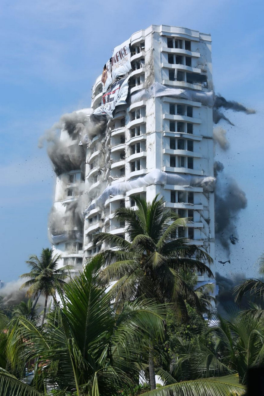 Maradu Flats Demolition Kerala Skyscrapers Razed Over Environmental