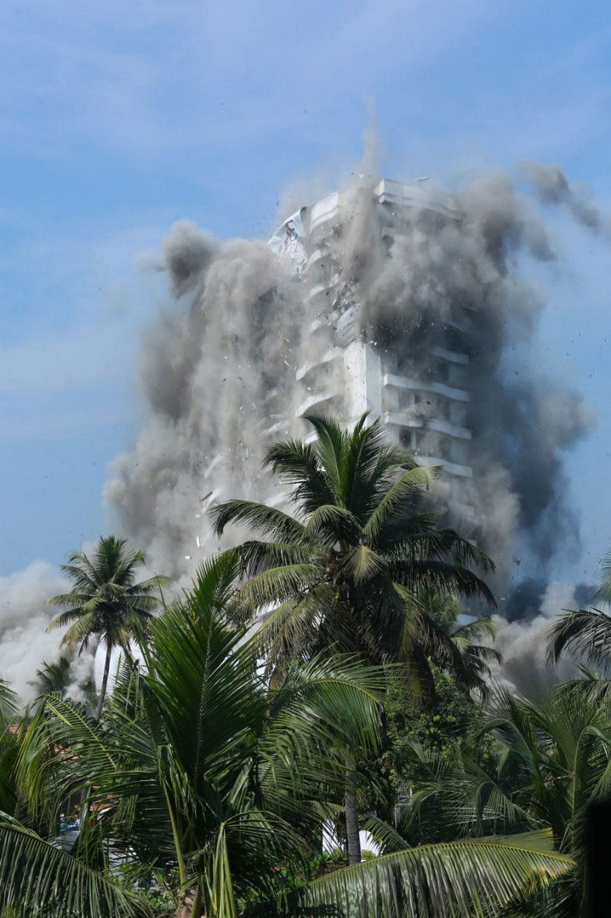 Maradu Flats Demolition Kerala Skyscrapers Razed Over Environmental