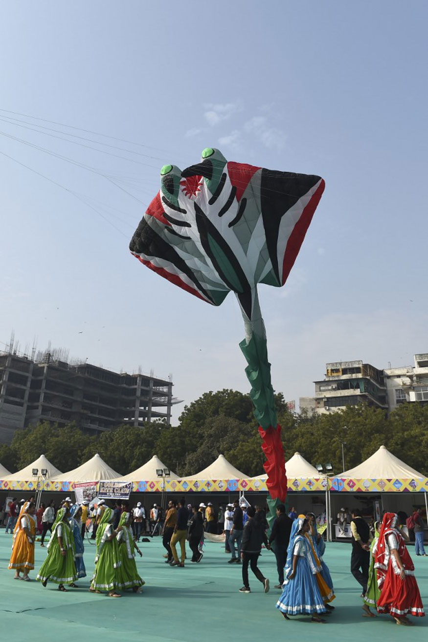 Pictures From International Kite Festival 2020 in Ahmedabad