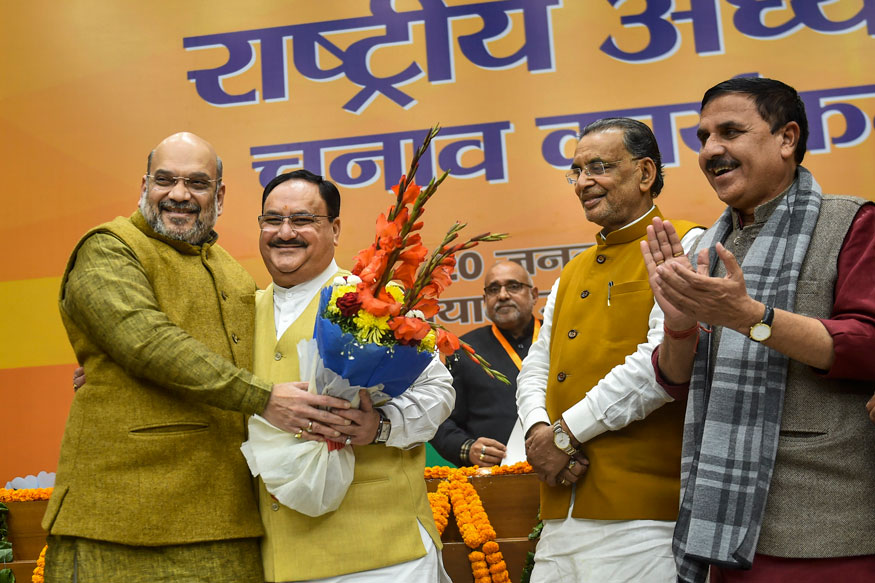 Pics Pm Modi Felicitates Newly Elected Bjp President Jp Nadda News18