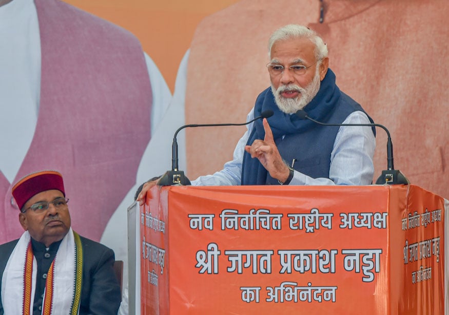 Pics Pm Modi Felicitates Newly Elected Bjp President Jp Nadda News18