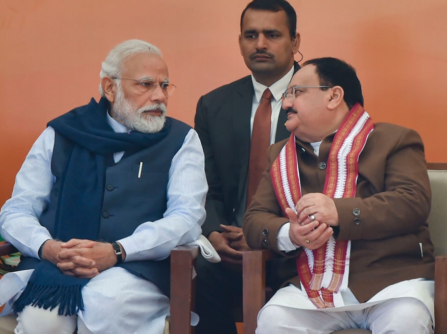 Pics Pm Modi Felicitates Newly Elected Bjp President Jp Nadda News18