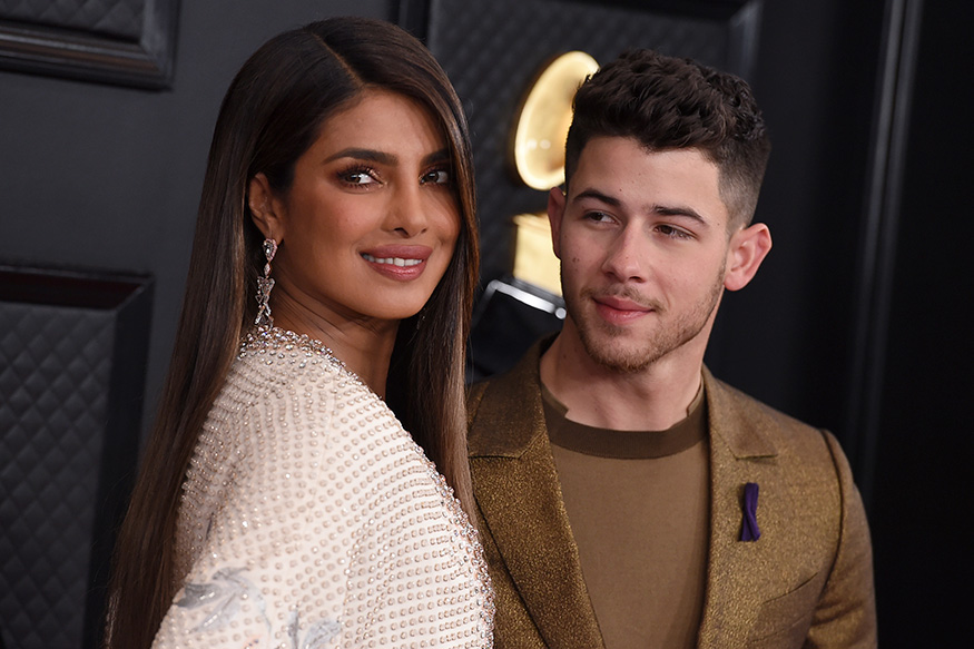  Priyanka Chopra and Nick Jonas arrive at the 62nd annual Grammy Awards at the Staples Center in Los Angeles. (Image: AP)