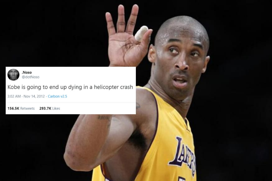 Freaky Tweet From 2012 Predicting Kobe Bryant S Helicopter Death Has Gone Viral But Is It Real