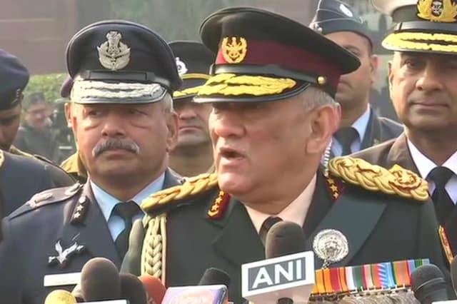 General Bipin Rawat after taking charge as the Chief of Defence Staff on Wednesday.