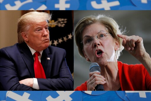 US President Donald Trump and US Senator Elizabeth Warren

(Reuters Image, altered by News18)