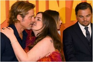 Lena Dunham Opens Up on 'Awkward' Kissing Photo with Brad Pitt