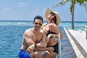 Neha Dhupia & Angad Bedi Enjoy Romantic Vacations In Maldives
