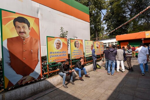 A view of the Delhi BJP office after Assembly election results were declared earlier this month. (PTI)