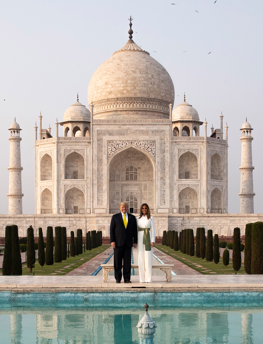 Pictures from Donald Trump, Melania's Visit to Taj Mahal in Agra