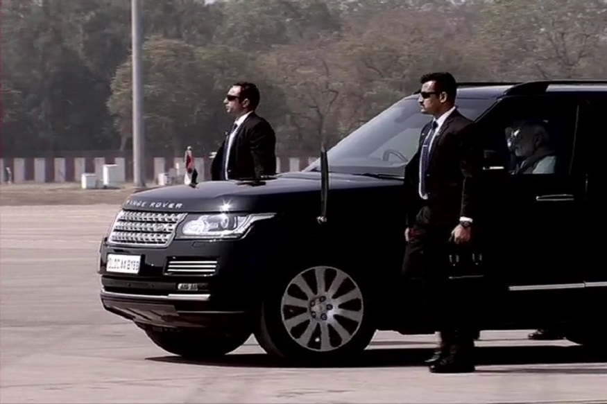 Namaste Trump: PM Modi Arrives in a Range Rover SUV to Receive US ...