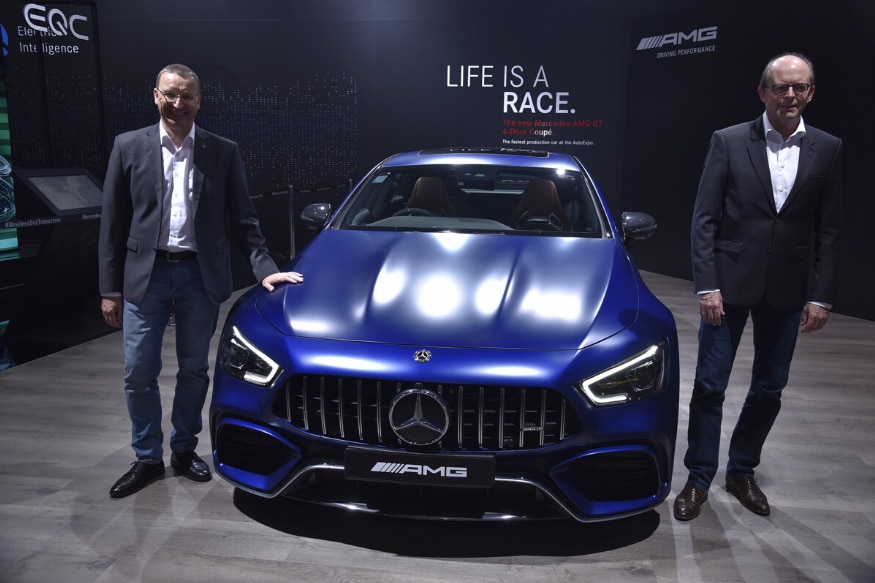 Auto Expo Mercedes Benz Amg Gt 63 S 4 Door Coupe Launched At Rs 2 42 Crore In India