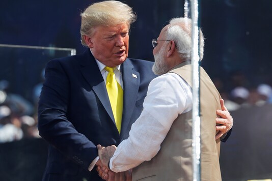 File photo of US President Donald Trump with Prime Minister Narendra Modi. (Image: Reuters)