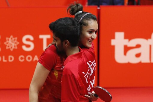 Manika Batra (L) and Gnanasekaran Sathiyan (Photo Credit: Reuters)