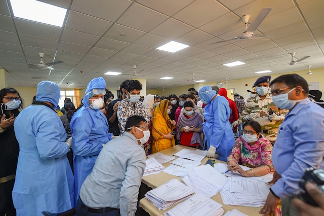 A file photo of Indians airlifted from Wuhan following the virus outbreak. (PTI)