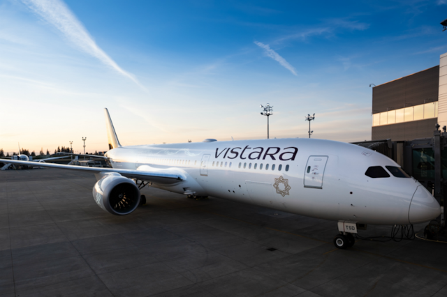 Vistara Boeing 787-9 Dreamliner. (Image source: Vistara) 