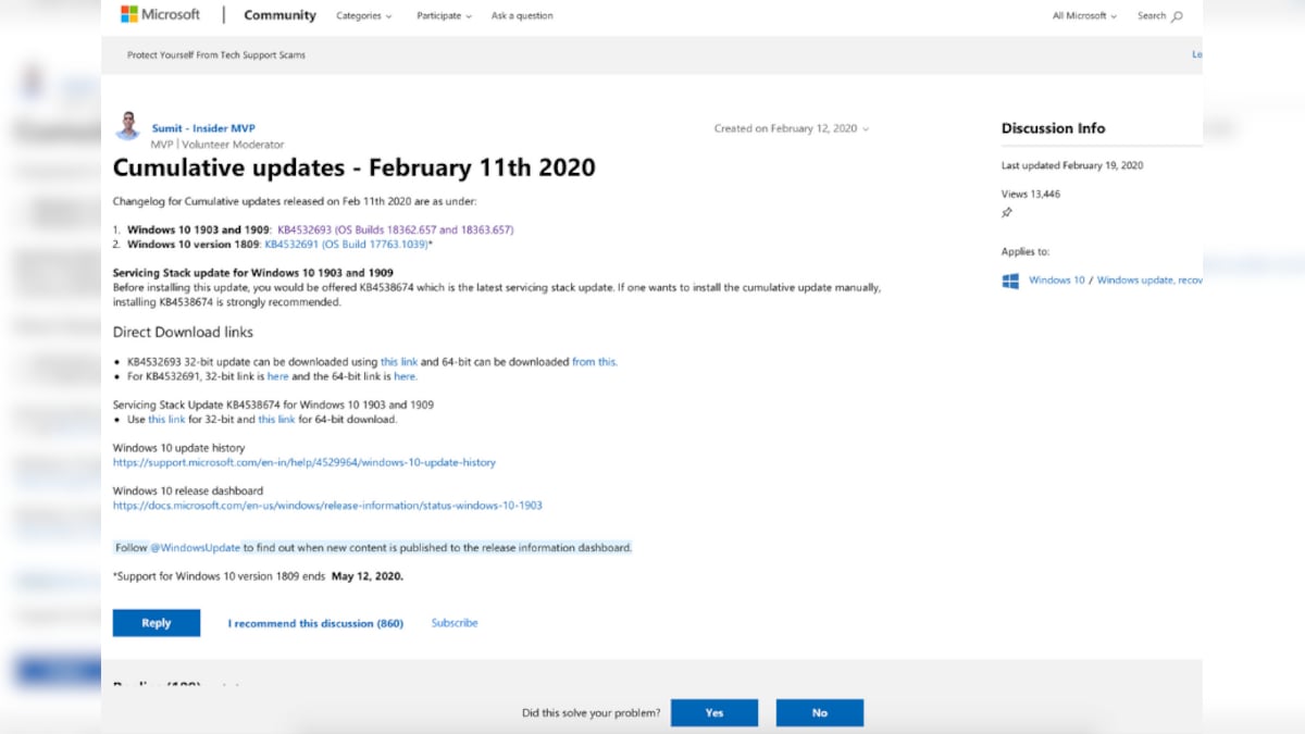 You Have Been Warned Do Not Install The Latest Windows 10 Updates on
