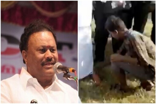AIADMK's Dindigul C Sreenivasan was inaugurating the elephant rejuvenation camp in  Mudumalai Tiger Reserve (MTR) when the incident happened | Image credit: Facebook/Twitter 