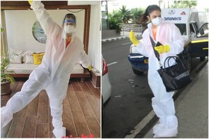 Rakul Preet Singh Wears Hazmat Suit at Airport Amid Coronavirus Scare