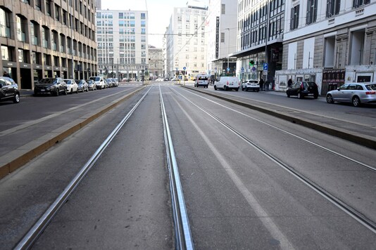 An empty street is seen after a coronavirus outbreak, in Milan, Italy. (Image: Reuters)
