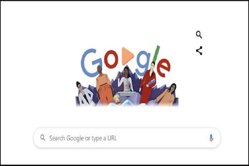 A screen grab of Sunday's Google Doodle.