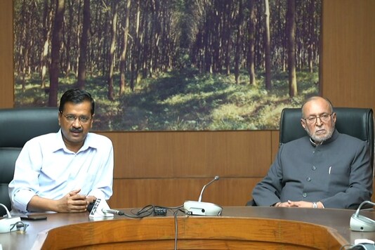 File photo of Delhi Chief Minister Arvind Kejriwal and L-G Anil Baijal.