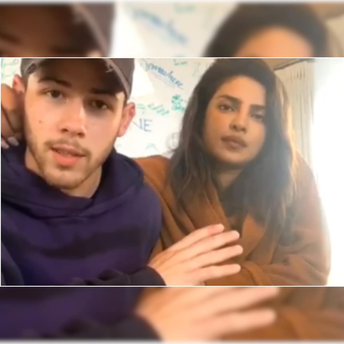 1200px x 1200px - Priyanka Chopra Plays with Nick Jonas' Ears in Viral Video