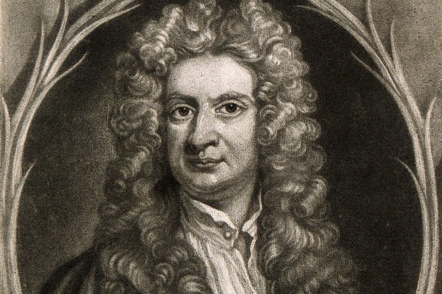 Pencil Sketch Of Isaac Newton  DesiPainterscom