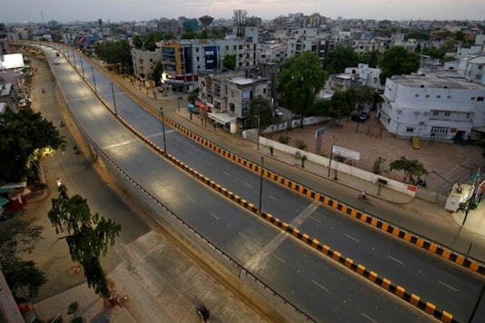 File photo: A view of almost empty roads during a lockdown in Ahmedabad, Gujarat. (Reuters)
