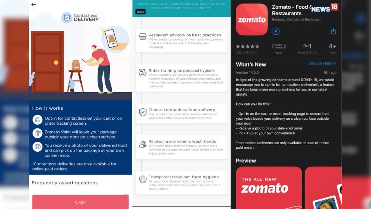 #StayHome: Zomato Offers Contactless Delivery Option For Your Food Orders to Curb COVID Spread