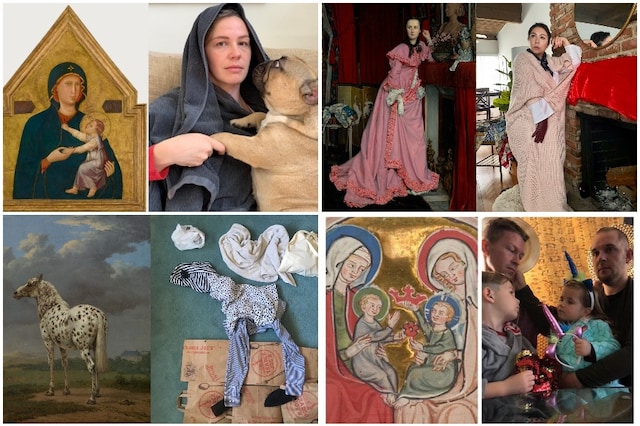the Getty musuem challenge has netizens busy uploading their quarantine versions of famous artworks | Image credit: Twitter/Getty Museum 