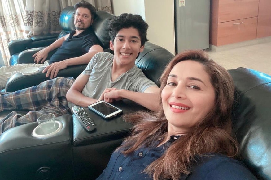 Madhuri Dixit Shares Most Adorable Selfie With Husband and Son As Family  Self-Quarantines