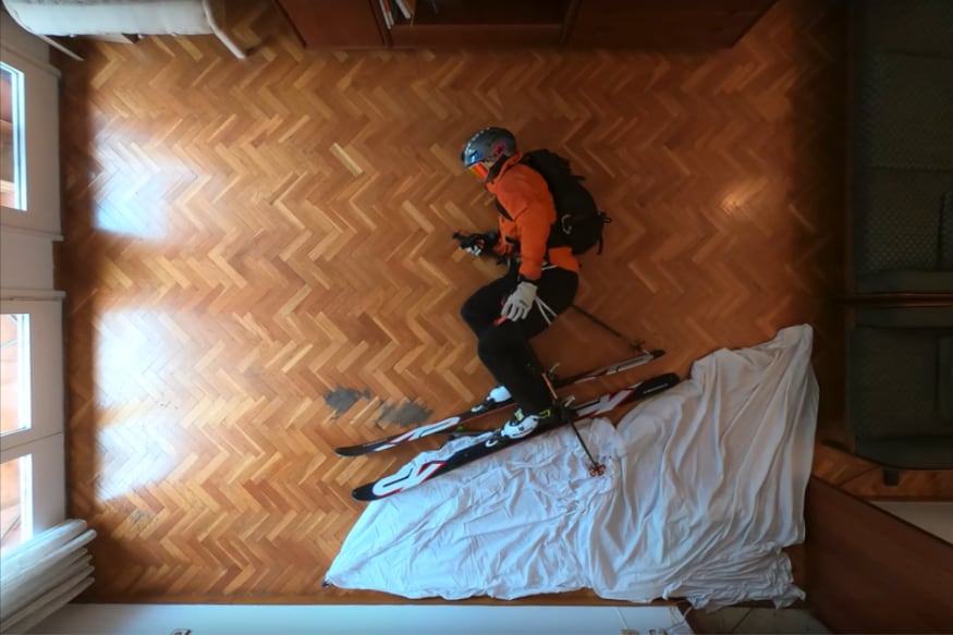 Spaniard Philipp Klein Herrero Does Skiing in His Living Room Amid ...