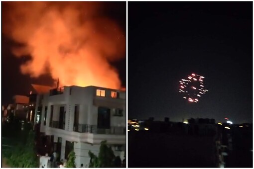 Diwali came early for some Indians who burst crackers without hesitation across several cities in India | Image credit: Twitter 