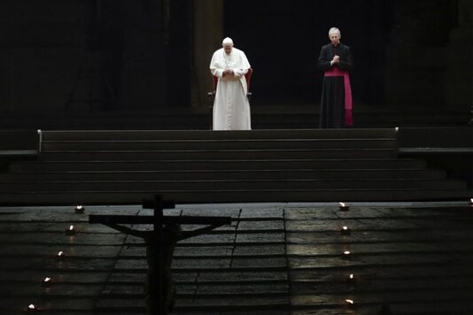 Pope Presides Over Haunting Good Friday Procession Under Covid 19 Lockdown